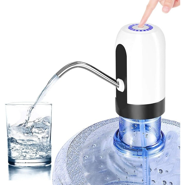 1 + 1 GRATIS Pompa electrica pentru bidon, dozator, dispenser apa de baut, incarcare USB