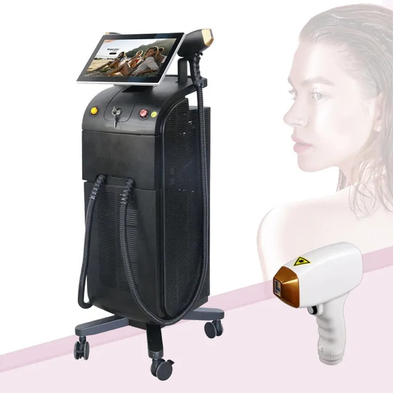 Aparat Profesional de Epilare Definitivă cu Laser Diodă 808nm – 600W, Tehnologie de Răcire cu Gheață pentru Tratament Fără Durere