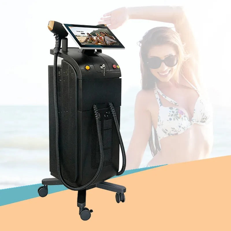 Aparat Profesional de Epilare Definitivă cu Laser Diodă 808nm – 600W, Tehnologie de Răcire cu Gheață pentru Tratament Fără Durere