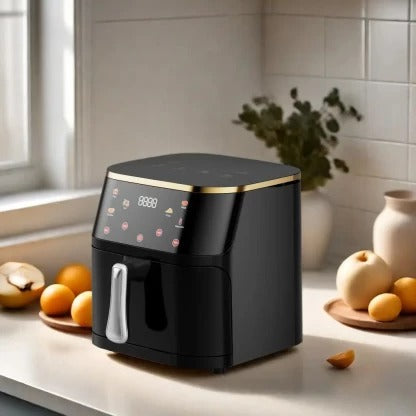 Friteuza cu Aer Cald Airfryer TESKA TK-0021, 2200W, 13.5L, Display Digital Touch, Gatire 360° - 50 hartii cadou - Bucatarie