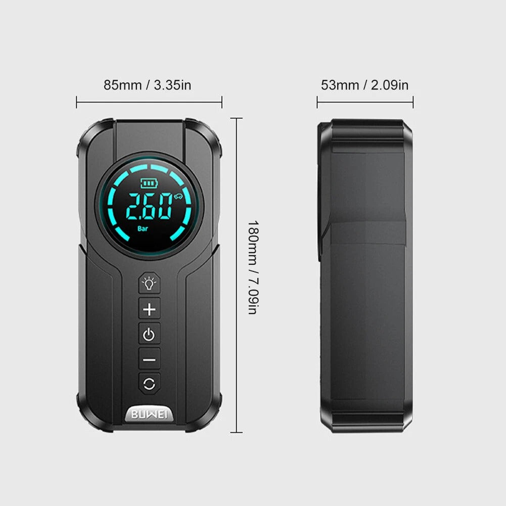 Redresor auto portabil 3 în 1 cu compresor aer 150 PSI, 1000A, power bank, lanternă LED
