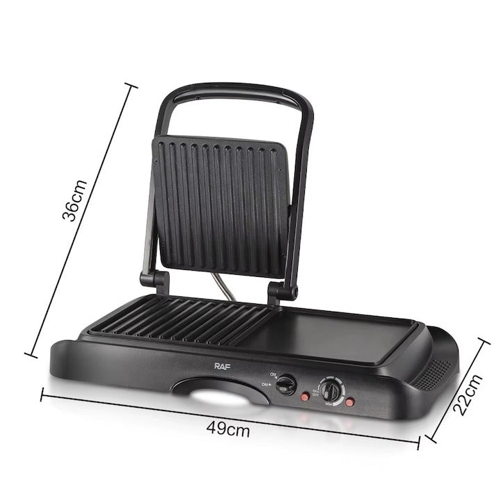 Grill Electric 2 in 1 RAF R2695 1600W Antiaderent - Bucatarie si electrocasnice