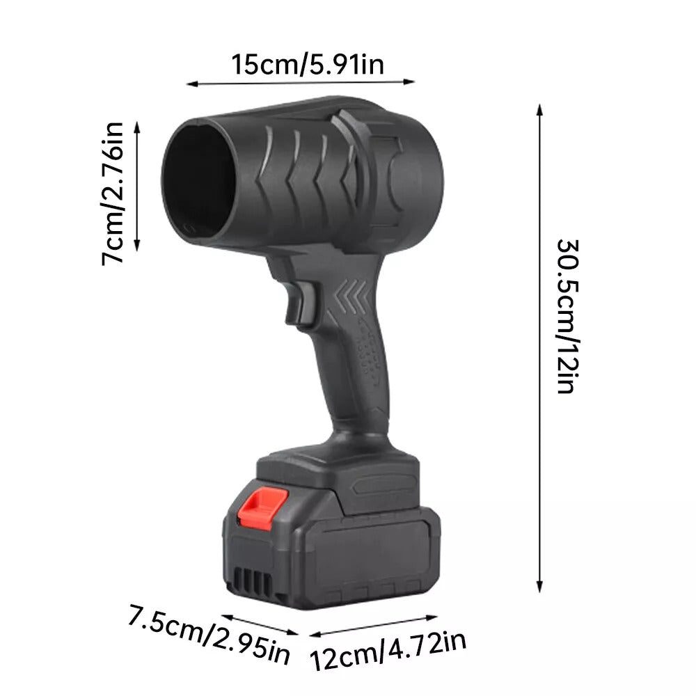 Suflantă praf portabilă fără fir – 555 m³/min, 2 acumulatori 48V incluși