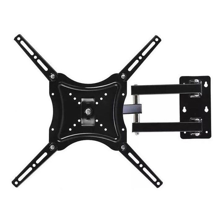 Suport TV de perete HDL-117B-2, cu doua brate, reglabil 14-55 Inch, maxim 30 Kg, Negru