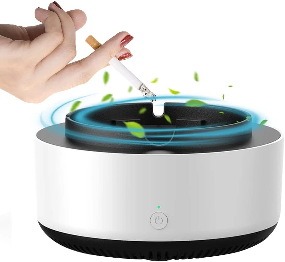 Scrumiera electrica purificare aer 1+1 gratis anti miros pastila odorizanta - Sport si timp liber