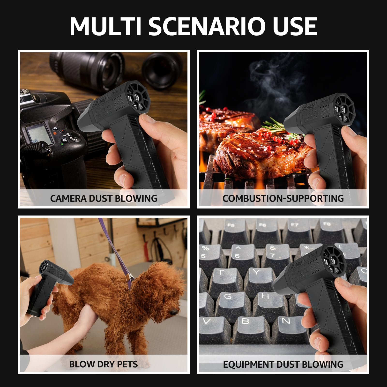 Mini Jet Fan Techsuit X8 58.000 RPM - Suflanta Super Jet pentru Curatare - Auto si moto