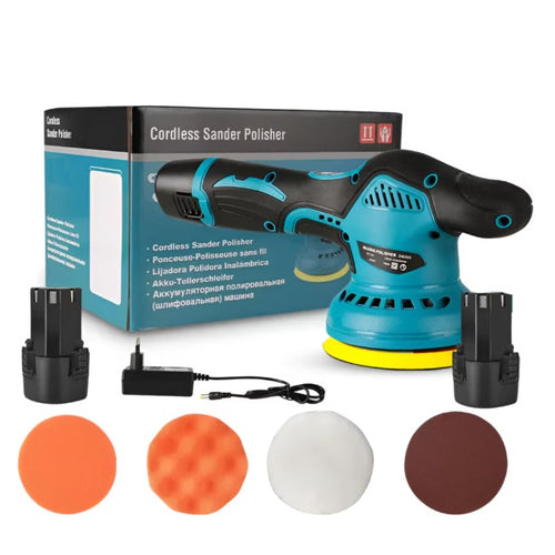 Aparat Polish Auto cu 2 acumulatori 12V, 8 viteze, 2500-5000 rpm, portabil - Produse Auto, Casă & Grădină - OkDeals.ro