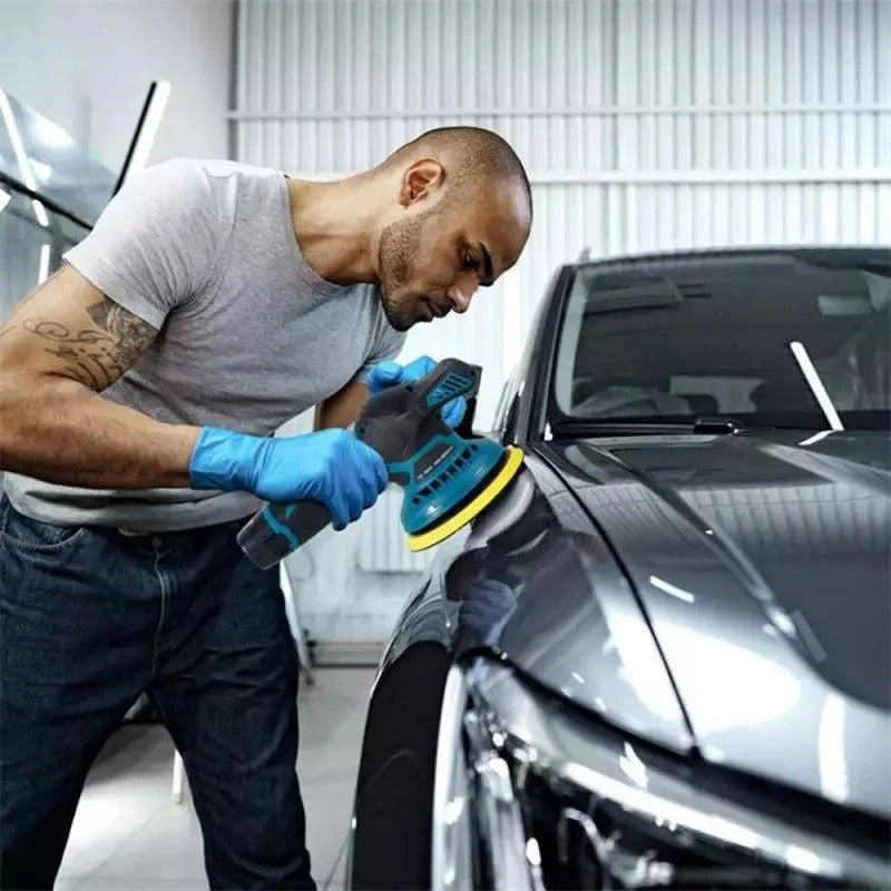 Aparat Polish Auto cu 2 acumulatori 12V, 8 viteze, 2500-5000 rpm, portabil