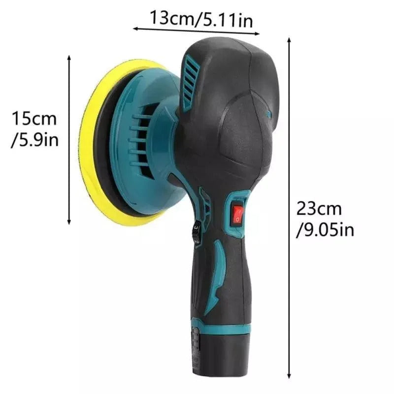 Aparat Polish Auto cu 2 acumulatori 12V, 8 viteze, 2500-5000 rpm, portabil