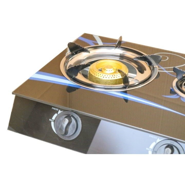 Aragaz cu Plită din Sticlă Securizată 3 Ochuri – Aprindere Quartz, GPL Butelie