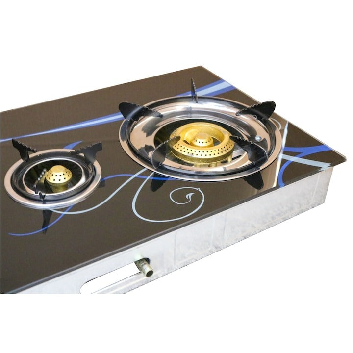 Aragaz cu Plită din Sticlă Securizată 3 Ochuri – Aprindere Quartz, GPL Butelie