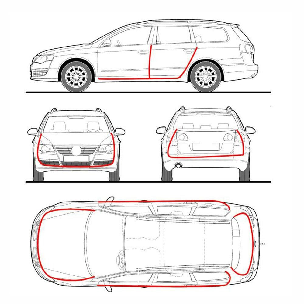 Banda protectie portiere auto universala 5m cheder cu insertie metalica - Auto si moto