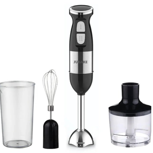 Blender de mana multifunctional cu doua trepte de viteza si doua lame din otel inoxidabil, functie de mixare, tocator, Silver Love 500W - Produse Auto, Casă & Grădină - OkDeals.ro