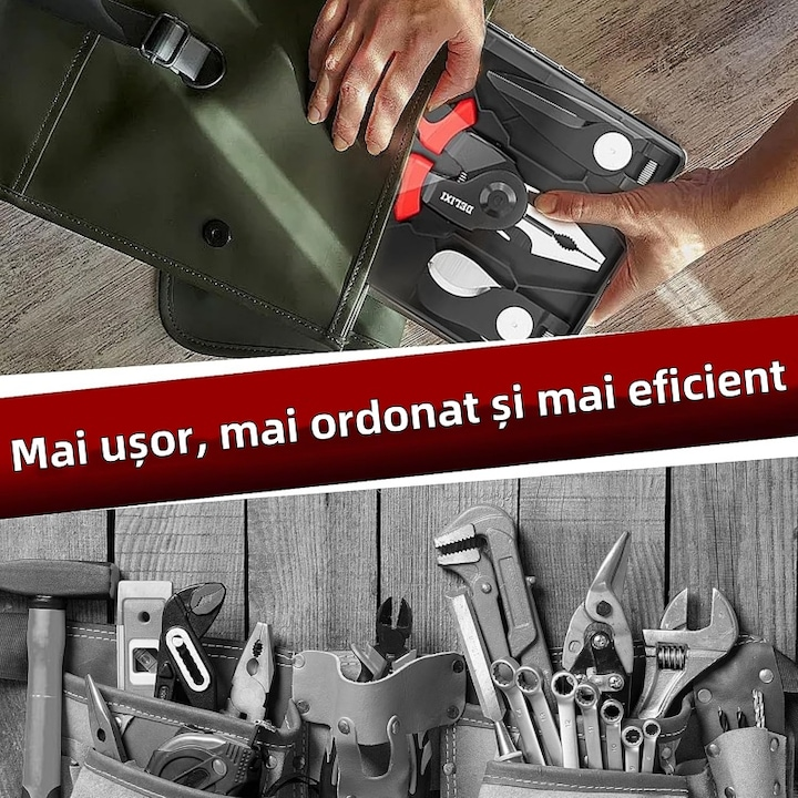 Cleste multifunctional 5 in 1 electrician taiere cabluri sertizare profesional - Sport si timp liber