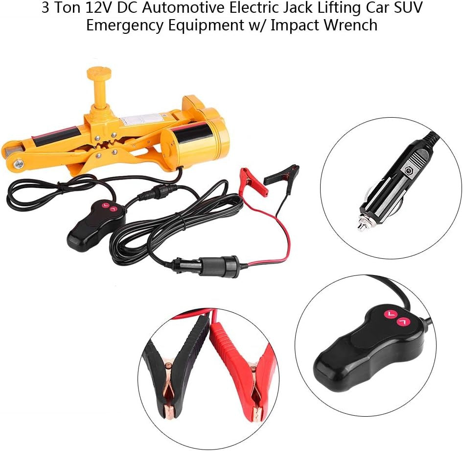 Cric auto electric 3 tone 12V kit complet cu dispozitiv impact - Auto si moto