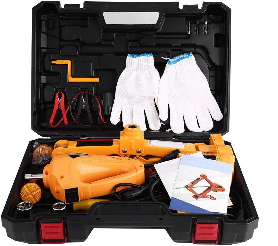 Cric auto electric 3 tone 12V kit complet cu dispozitiv impact - Auto si moto