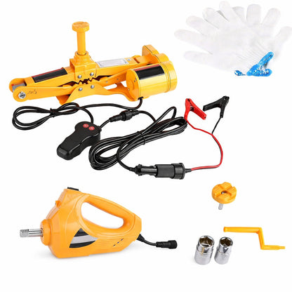 Cric auto electric 3 tone 12V kit complet cu dispozitiv impact - Auto si moto