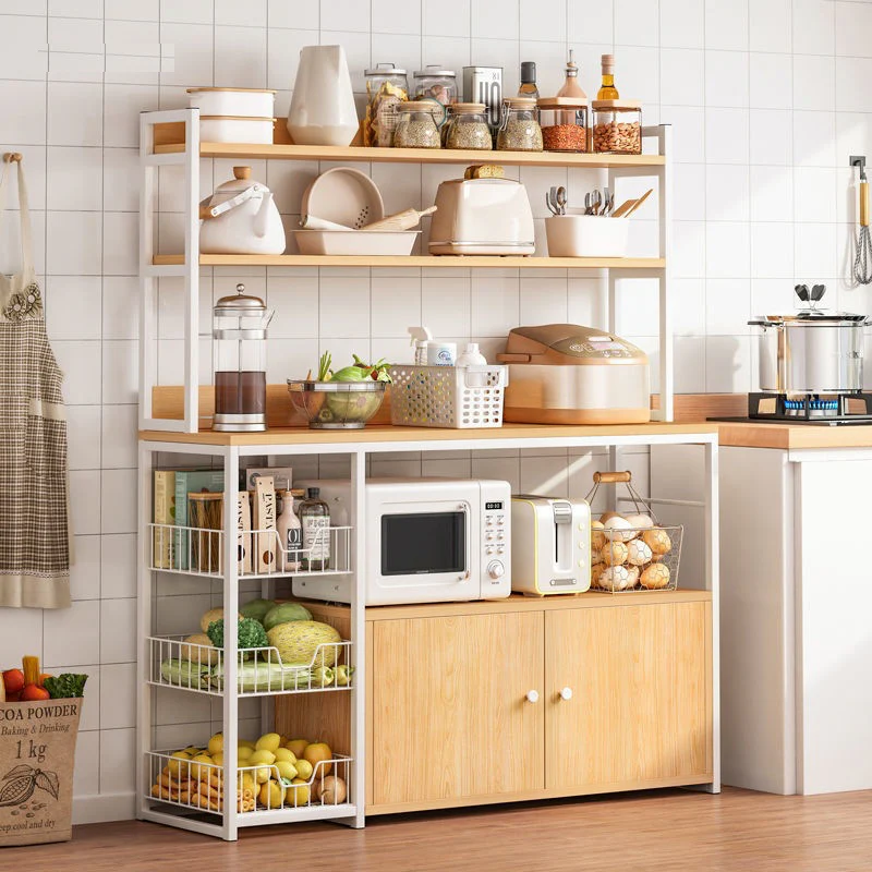 Etajera bucatarie multifunctionala 120x30x146 cm rafturi dulap - Bucatarie si electrocasnice