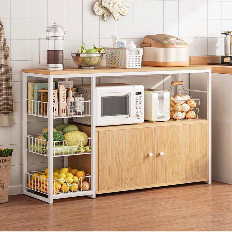 Etajera bucatarie multifunctionala 120x30x146 cm rafturi dulap - Bucatarie si electrocasnice