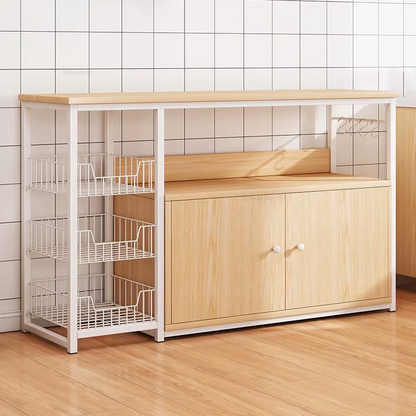 Etajera bucatarie multifunctionala 120x30x146 cm rafturi dulap - Bucatarie si electrocasnice
