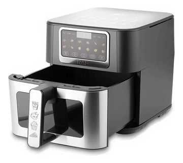 Friteuza cu Aer Cald Airfryer Digitala RAF R.50001 8L 1700W, Fereastra Vizualizare - 50 hartii incluse - Bucatarie si