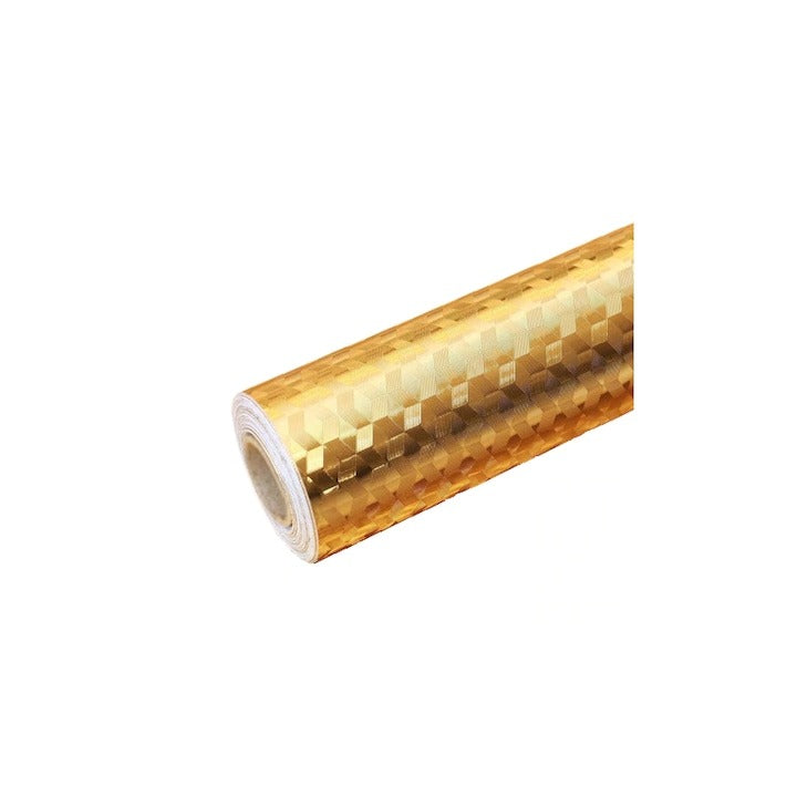Folie Aluminiu Autoadeziva Bucatarie Aurie 60x300 cm - Bucatarie si electrocasnice
