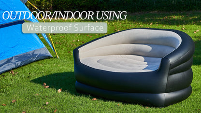 Canapea Fotoliu Gonflabil Deluxe pentru 2 Persoane