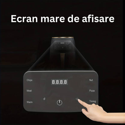 Friteuză cu aer cald Leihmann Air Fryer – 3000W, 6L, LCD Touch digital - 50 hartii cadou