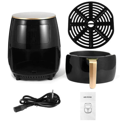 Friteuză cu aer cald Leihmann Air Fryer – 3000W, 6L, LCD Touch digital - 50 hartii cadou