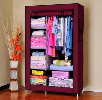 Dulap textil pliabil pentru haine – 105x45x175 cm, spațios și practic