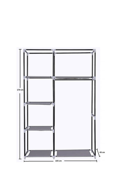 Dulap textil pliabil pentru haine – 105x45x175 cm, spațios și practic