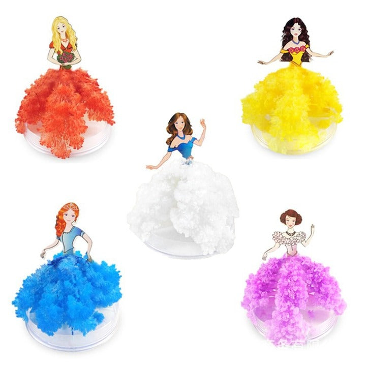 Kit Printesa Magica Cristale Crescatoare 1+1 Gratis Jucarie Educativa 14 cm - Copii si bebelusi