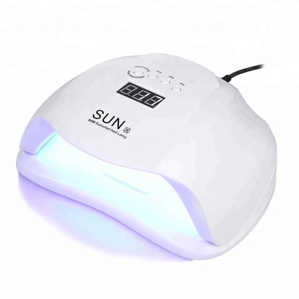Pachet Beauty 3 in 1 - Organizator Cosmetice + Lampa Unghii UV LED + Oglinda LED 20x13 cm - Doar 139 Lei - Sanatate si