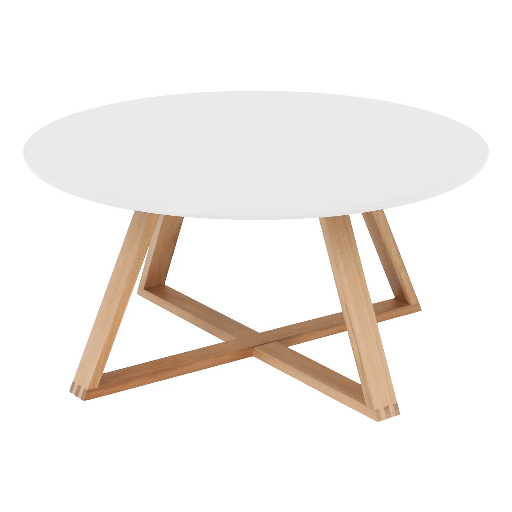 Masuta cafea moderna alba lemn natural 80x39 cm MDF - Bucatarie si electrocasnice