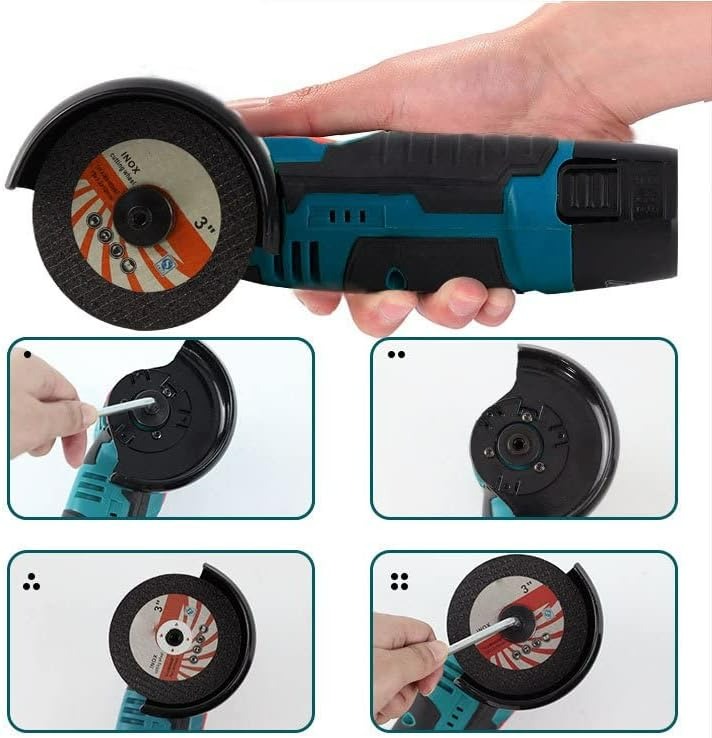 Mini polizor unghiular electric - 2 acumulatori Li-Ion 24V, disc 76mm, accesorii incluse - Sport si timp liber