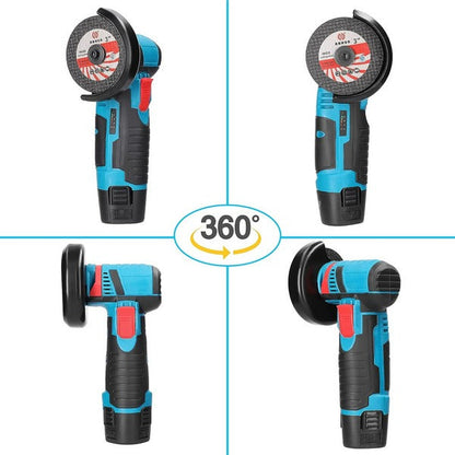 Mini polizor unghiular electric - 2 acumulatori Li-Ion 24V, disc 76mm, accesorii incluse - Sport si timp liber