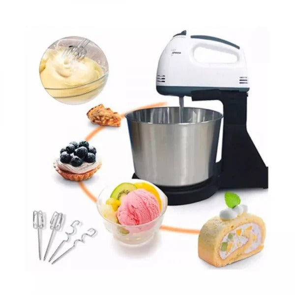 Mixer cu bol inox SilverLove - 200W, 7 viteze, 25000 RPM - Bucatarie si electrocasnice