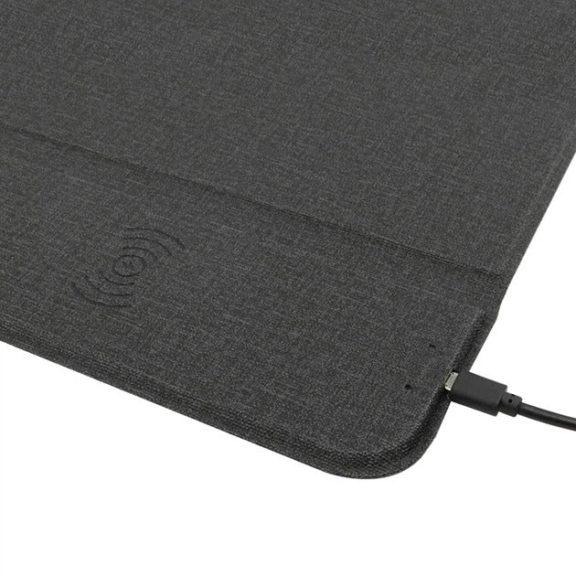 Mousepad gaming 3-în-1 cu încărcare wireless 15W și suport telefon – Compatibil Qi
