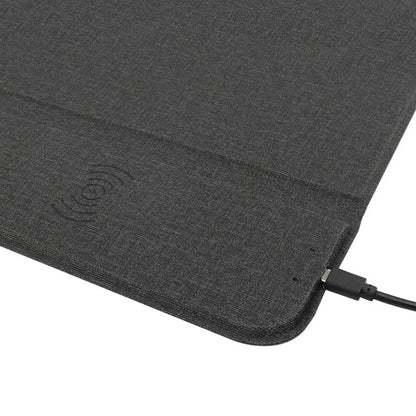 Mousepad gaming 3-în-1 cu încărcare wireless 15W și suport telefon – Compatibil Qi