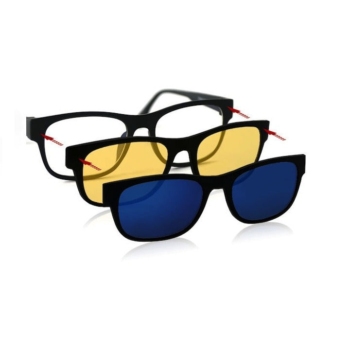Ochelari de Soare Magnetici Magic Vision 3 in 1 cu Lentile Interschimbabile - Auto si moto