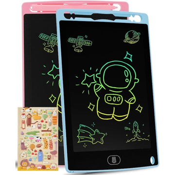 Oferta 1+1 Gratis! Tableta grafica pentru copii cu display LCD si stylus, rescriptibila, buton de stergere, dimensiune 10 inch