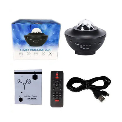 Proiector Star Galaxy LED - cu difuzor Bluetooth integrat - Copii si bebelusi