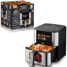 Friteuză cu Aer Cald RAF R-50005 8L, 1800W – Airfryer fără ulei, 360° Air Circulation, Digital - 50 hartii incluse