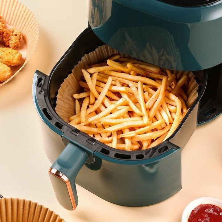 Set 100 Bucati Hartie de Copt Air Fryer 16x16x4.5 cm - Bucatarie si electrocasnice