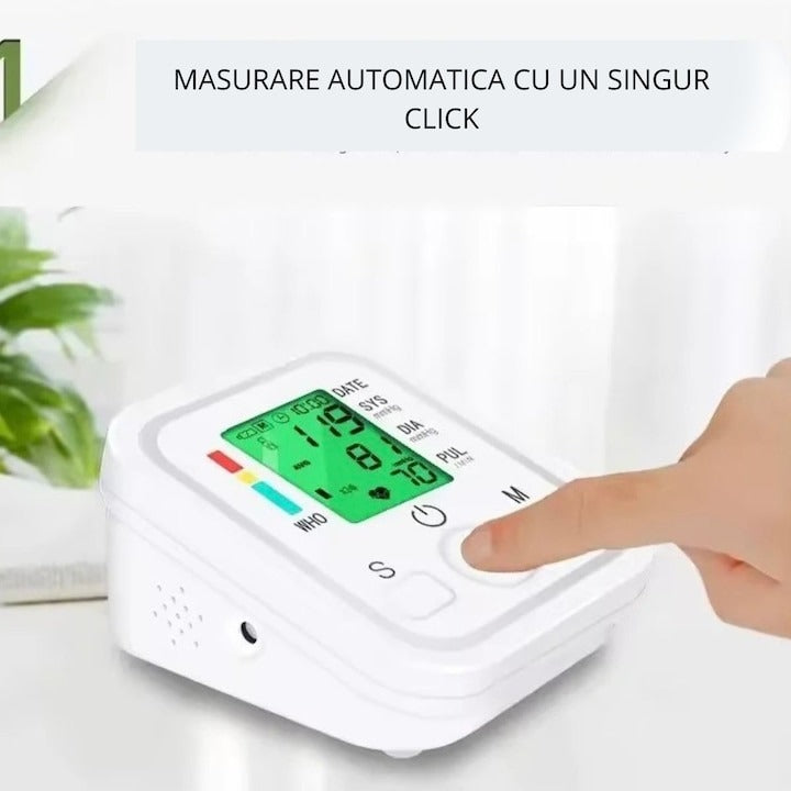 Set Tensiometru Electronic + Termometru Infraroșu Non-Contact – Monitorizare completă acasă