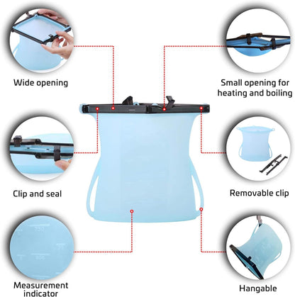Punga reutilizabila din silicon – Etanșe, fără miros, alternative Ziplock