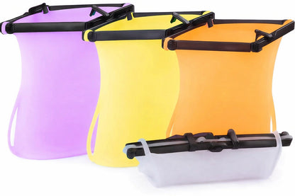 Punga reutilizabila din silicon - Etanse, fara miros, alternative Ziplock - Bucatarie si electrocasnice