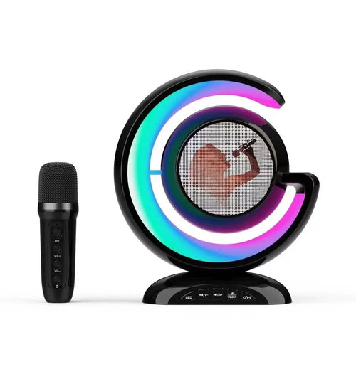 Stație karaoke wireless Smart – cu microfon, boxă portabilă și lumini LED RGB - Produse Auto, Casă & Grădină - OkDeals.ro