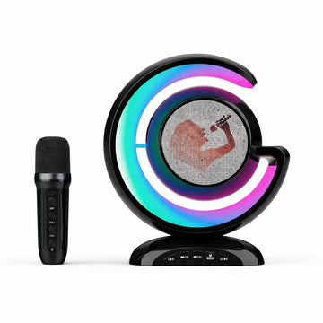 Statie karaoke wireless Smart - cu microfon, boxa portabila si lumini LED RGB - Copii si bebelusi