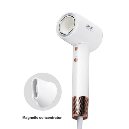 Uscător Păr Ion Negativ RAF R474 1600W Argintiu